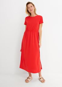 Shirtkleid aus weichem Piqu&eacute; in rot, Gr&ouml;sse 40/42 (M), bonprix