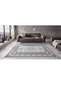 Hanse Home, Hanse Home Teppich &raquo;Parun T&auml;briz&laquo; rechteckig 9 mm H&ouml;he Kurzflor, Orient, L&auml;ufer, Vintage, Esszimmer, Wohnzimmer, Flur, grau, Polypropylen 