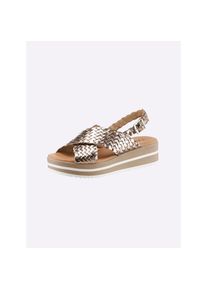 Heine, Unisex, Heine Sandalette, bronzefarben, 36, Made in Spain