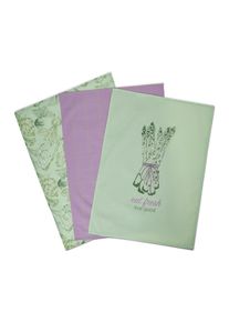 Tchibo - 3 linges de cuisine - vert/multiple
