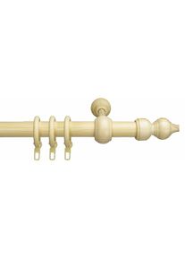 Liedeco, Gardinenstange &raquo;Th&uuml;ringen&laquo; &Oslash; 28 mm 1 l&auml;ufig-l&auml;ufig Fixmass, kiefer, Holzwerkstoff