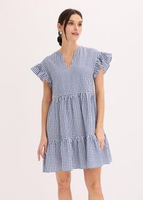 Minikleid aus Seersucker in weiss, Gr&ouml;sse 38, bonprix