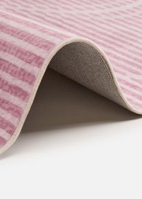 Tapis &agrave; motif graphique en rose60x90 cm, bonprix