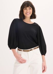 Lot de 3 ceintures &agrave; boucle brillante en marron, Taille 80, Couleur/Motif: marron/noir, bonprix