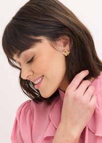 Boucles d&rsquo;oreille fleurs en or, Taille Onesize, Couleur/Motif: couleur dor&eacute;e, bonprix