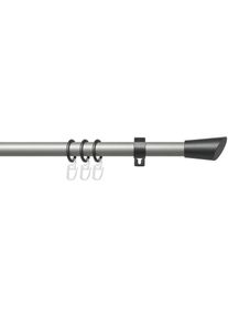 Liedeco, Gardinenstange &raquo;Lan Bit&laquo; &Oslash; 20 mm 1 l&auml;ufig-l&auml;ufig Fixmass 1-l&auml;ufig im Fixmass &Oslash; 20 mm, silberfarben, anthrazit, Metall