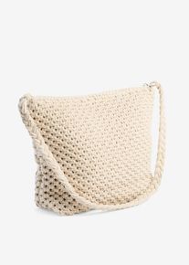 Sac &agrave; bandouli&egrave;re en beige, Taille 26x33 cm, Couleur/Motif: beige naturel, bonprix