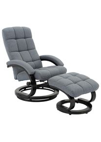 P & B Relaxsesselset , Grau, Schwarz , Holz, Metall, Textil , Schichtholz, Sperrholz , 67x78x94 cm , Wohnzimmer, Sessel, Relaxsessel