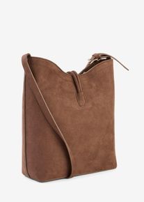 Sac seau avec d&eacute;tail boucle en marron, Taille Onesize, bonprix