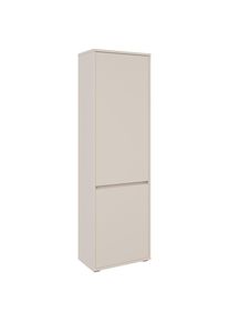 Xora Garderobenschrank , Kaschmir , Holzwerkstoff , 2 F&auml;cher , 60x195x33.8 cm , Garderobe, Garderobensets & -serien, Garderoben-Serien