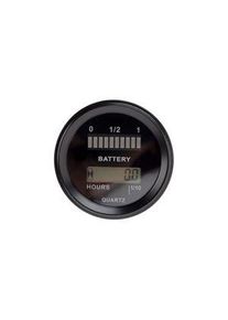 realspace Pro RS PRO Batteriemessger&auml;t mit Stundenz&auml;hler, 8-poliger Stecker, LED / LCD, 43 x 39mm, 6 Stellen - 1809264