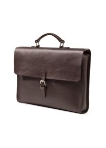Ackermann Taschenmanufaktur Akten- und Notebooktasche Rindleder Dunkelbraun