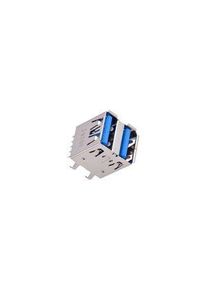 Molex USB Connector, Socket, USB-A 3.0, Straight, Positions - 18 - 48409-0003