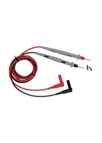 Pomona Multimeter Test Lead Set with Adapter, 1.22m, Black, Grey, Red, Nickel-Plated Brass - 6601