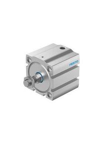 Festo V&eacute;rin compact, Simple effet, 25mm, Taille du per&ccedil;age 50mm, G1/8" - AEN-S-50-25-A-P-A