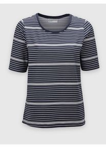Witt Damen Funktionsshirt , atmungsaktiv und schnell trocknend, marine-wei&szlig;-gestreift, Gr&ouml;&szlig;e 40/42, 90% Polyester, 10% Elasthan