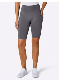 Witt Damen Fahrradhose mit Sitzpolster, anthrazit, Gr&ouml;&szlig;e 44/46, 78% Polyester, 22% Elasthan