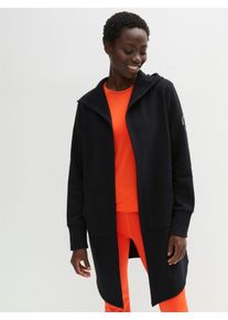 Witt Damen Sweatjacke in verschlussloser Form, schwarz, Gr&ouml;&szlig;e 36/38, 50% Baumwolle, 50% Polyester