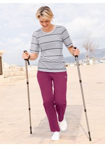 Witt Damen Freizeithose mit weitenregulierbarem Rundum-Dehnbund, malve, Gr&ouml;&szlig;e 36/38, 50% Baumwolle, 50% Polyester
