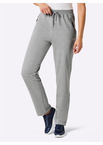 Witt Damen Freizeithose mit weitenregulierbarem Rundum-Dehnbund, grau-meliert, Gr&ouml;&szlig;e 52/54, 88% Baumwolle, 12% Polyester