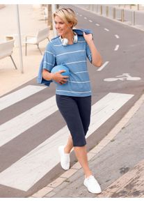 Witt Damen Freizeithose in Capril&auml;nge, marine, Gr&ouml;&szlig;e 48/50, 50% Baumwolle, 50% Polyester