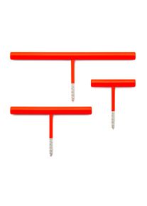 Haken-Set Line Hook RAL 3024 Leuchtrot