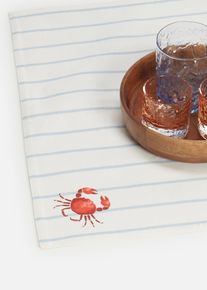 Tischset aus Bio Baumwolle (2er Pack) in blau, 35x50 cm, 100% Baumwolle, bonprix