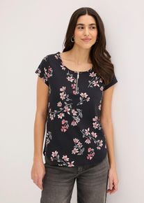 Tunika-Shirt aus Baumwoll-Mix in schwarz, Gr&ouml;sse 36/38 (S), 95% Baumwolle, bonprix