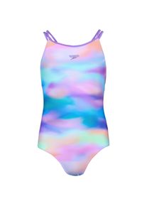 Speedo Printed Twinstrap Badeanzug M&auml;dchen - Gr&ouml;&szlig;e 176 - lila