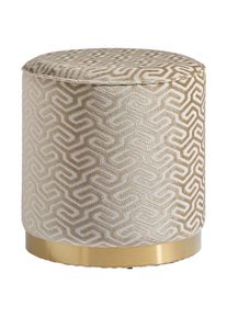 Mid.you Hocker , Beige , Metall, Textil, Holzwerkstoff , 40x42x40 cm , Wohnzimmer, Sessel, Hocker, Sitzhocker