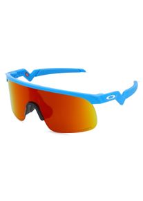Oakley OJ9010 RESISTOR | Kinder-Sonnenbrille | Eckig | Fassung: Kunststoff Blau | Glasfarbe: Rot Verlaufend