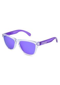 Oakley OJ9009 FROGSKINS XXS | Lunettes de soleil unisexe | Pilote | Monture: Polycarbonate Blanc Transparent | Couleur du verre: Rose Uni