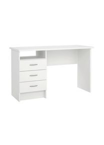 Mid.you Schreibtisch , Weiss , Kunststoff , 3 Schublade(n) Schubladen , rechteckig , Wange , 48.1x72.6x120.1 cm , Stauraum , B&uuml;rom&ouml;bel, Schreibtische, B&uuml;rotische