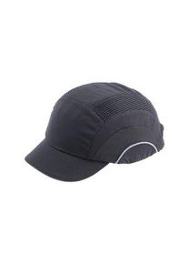 JSP&reg; JSP Black Short Peaked Safety Cap, HDPE Protective Material - ABS000-001-100