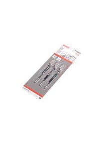 Bosch 13 Teeth Per Inch Plaster Board 50mm Cutting Length Jigsaw Blade, Pack of 3 56mm - 2608637788