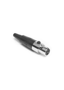 Amphenol Industrial Cable XLR Connector, Straight, 1 kVFemale, 3 Way, Gold over Silver Plating, Female, Straight, Cable Mount - AG3F