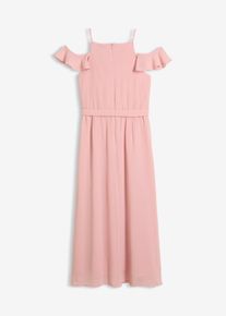 Ausgestelltes Chiffonkleid in rosa, Gr&ouml;sse 152, bonprix
