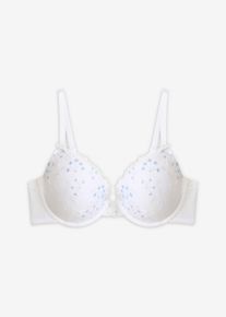 Schalen-BH mit zarter Stickerei in weiss, Gr&ouml;sse 75B, bonprix