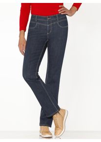 Ascari Witt Damen Jeans mit Kontrastn&auml;hten, dark blue, Gr&ouml;&szlig;e 18, 87% Baumwolle, 9% Polyester, 4% Elasthan