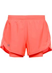 Under Armour UA FLY BY 2-IN-1 SHORTS Laufshorts Damen - Gr&ouml;&szlig;e M - rot