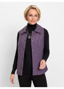 WITT Damen Steppweste mit Umlegekragen, feige, Gr&ouml;&szlig;e 46, 100% Polyester. Wattierung: 100% Polyester