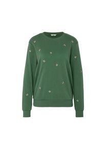 Tchibo - Sweat-shirt brod&eacute; - taille: XXL - vert/fleuri
