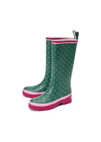 Tchibo - Bottes de pluie &agrave; pois - taille: 39 - rose/vert/&agrave; pois