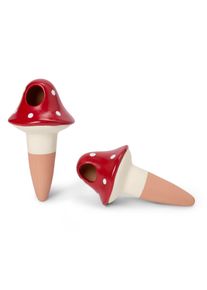 Tchibo - 2 aides &agrave; l&rsquo;arrosage &laquo; champignon &raquo; - rouge/blanc