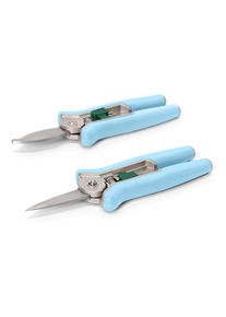 Tchibo - 2 mini-s&eacute;cateurs - vert/bleu