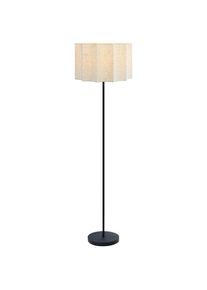 Novel Stehleuchte , Schwarz , Metall, Kunststoff, Textil , Abstraktes , 150 cm , RoHS, CE , Fussschalter, Textilschirm , Lampen & Leuchten, Innenbeleuchtung, Stehlampen, Stehlampen