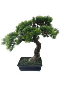 Ambia Home Bonsai , Dunkelgr&uuml;n , Kunststoff , 43 cm , inkl. Topf , Dekoration, Blumen & Blument&ouml;pfe, Kunstpflanzen