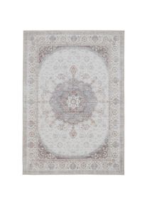 Novel Vintage-Teppich , Beige , Textil , Vintage , rechteckig , 160x230 cm , Oeko-Tex&reg; Standard 100 , rutschfest, schnittfest, waschbar, pflegeleicht, leicht zusammenrollbar , Teppiche & B&ouml;den, Teppiche, Vintageteppiche