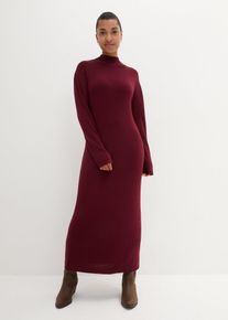 Maxi-Feinstrickkleid aus flie&szlig;endem Viskose-Mix in rot, Gr&ouml;sse 36/38 (S), bonprix