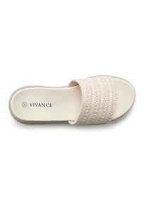 Vivance Witt Damen Pantolette, beige, Gr&ouml;&szlig;e 42, 100% Textil